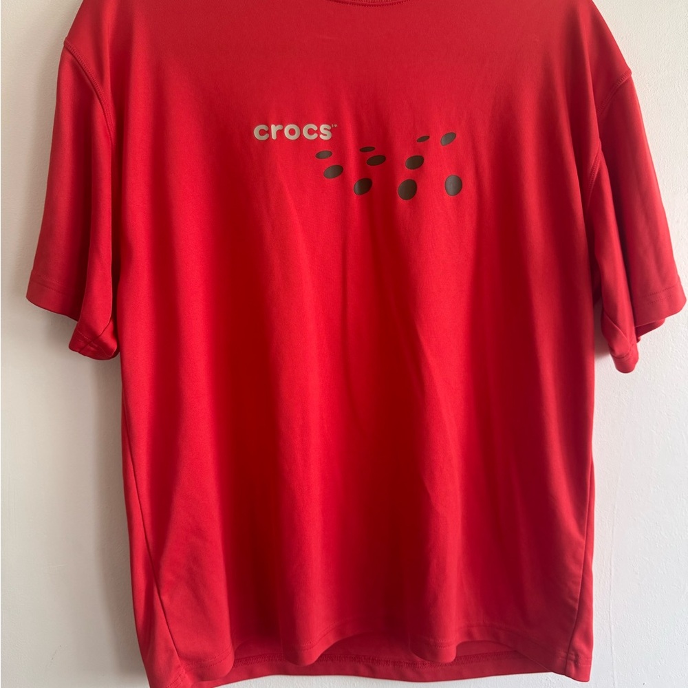 CROCS Men's Red Logo Short Sleeve Tee